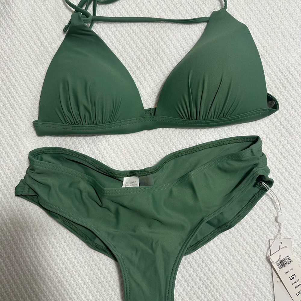 B swim Green Bikini BOTTOM